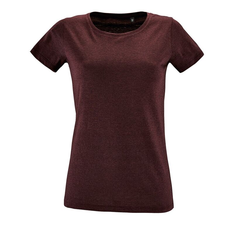 Футболка женская Regent Fit Women, бордовый меланж арт.02758148