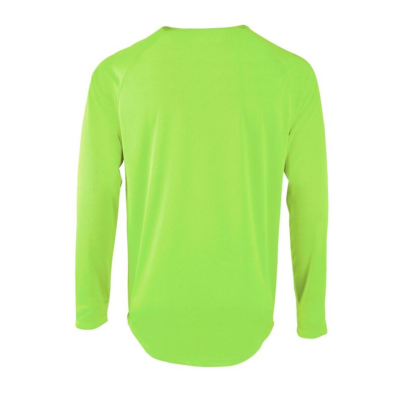 Футболка с длинным рукавом Sporty LSL Men, неоново-зеленая арт.02071286