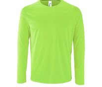 Футболка с длинным рукавом Sporty LSL Men, неоново-зеленая арт.02071286