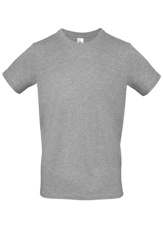 Футболка мужская E150, серый меланж арт.TU01T620