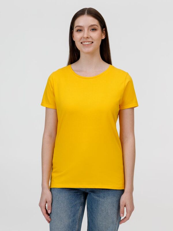 Футболка женская E190 желтая арт.TW04T210