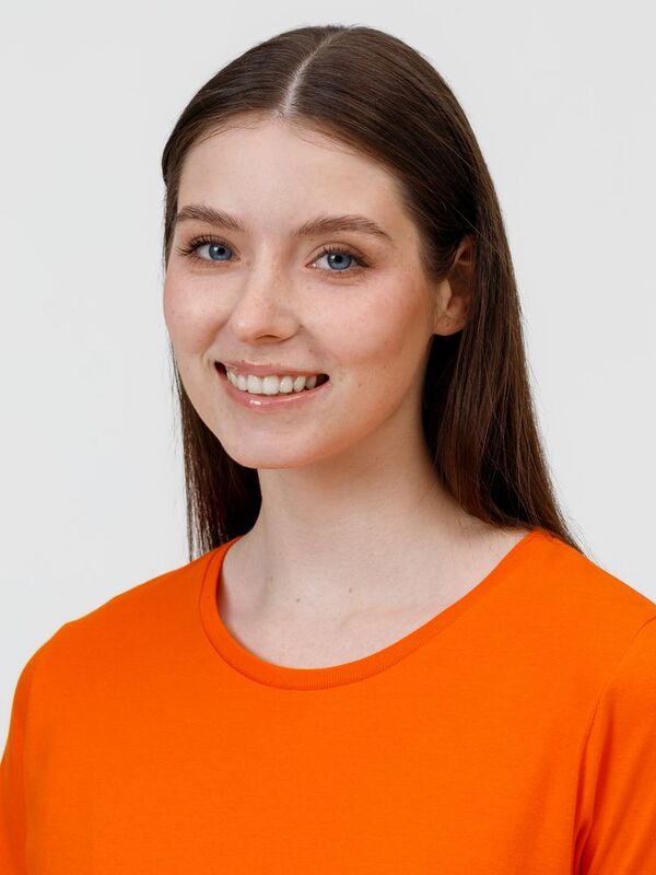 Футболка женская E190 оранжевая арт.TW04T235