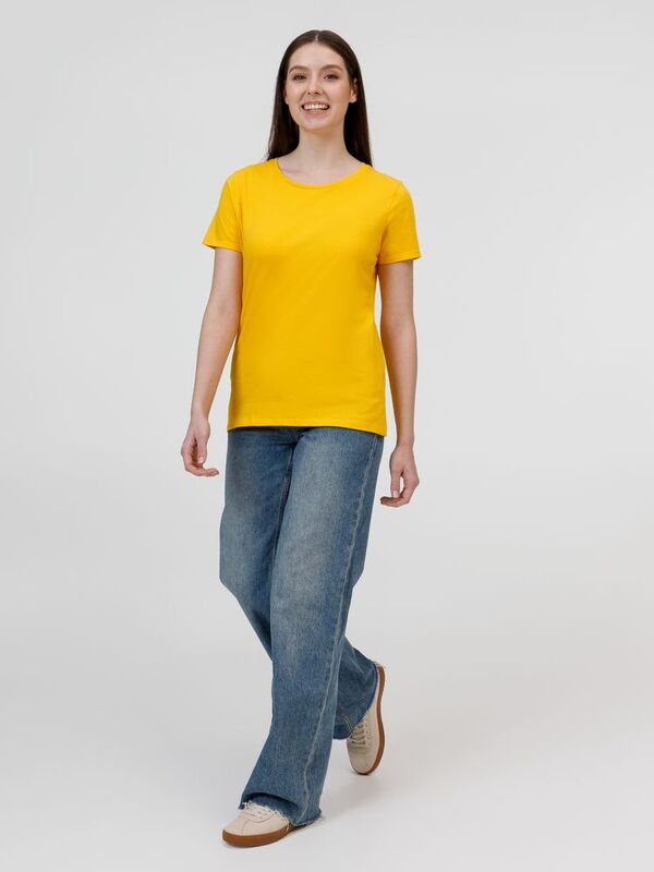 Футболка женская E190 серый меланж арт.TW04T620