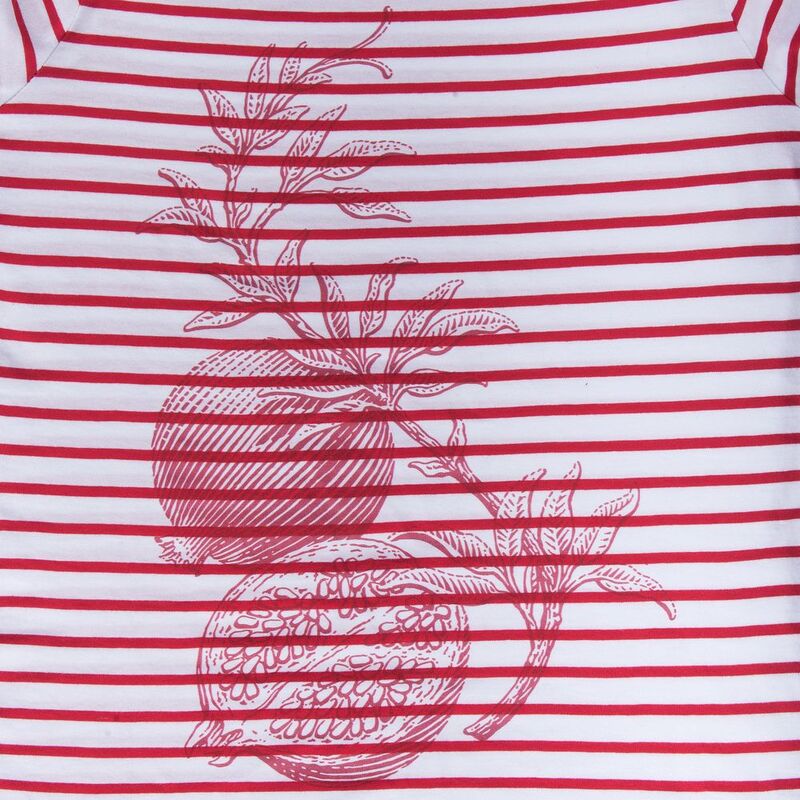 Футболка женская Grand Granat, белая с красным арт.7344.65