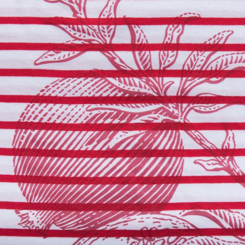 Футболка женская Grand Granat, белая с красным арт.7344.65