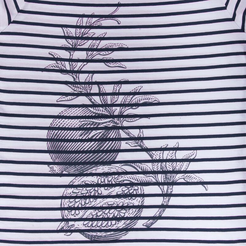 Футболка женская Grand Granat, белая с синим арт.7344.64