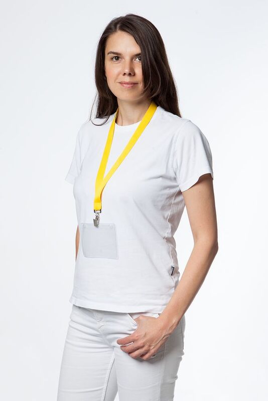 Лента для бейджа Neckband, желтая арт.6876.80