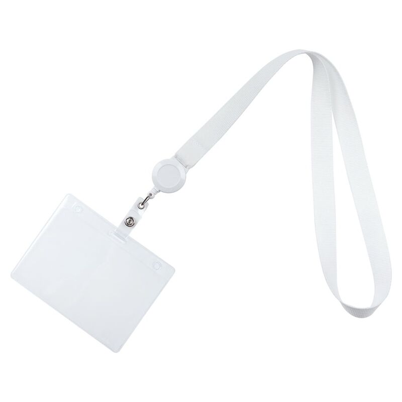 Лента для бейджа с ретрактором Retract, белая арт.6877.60