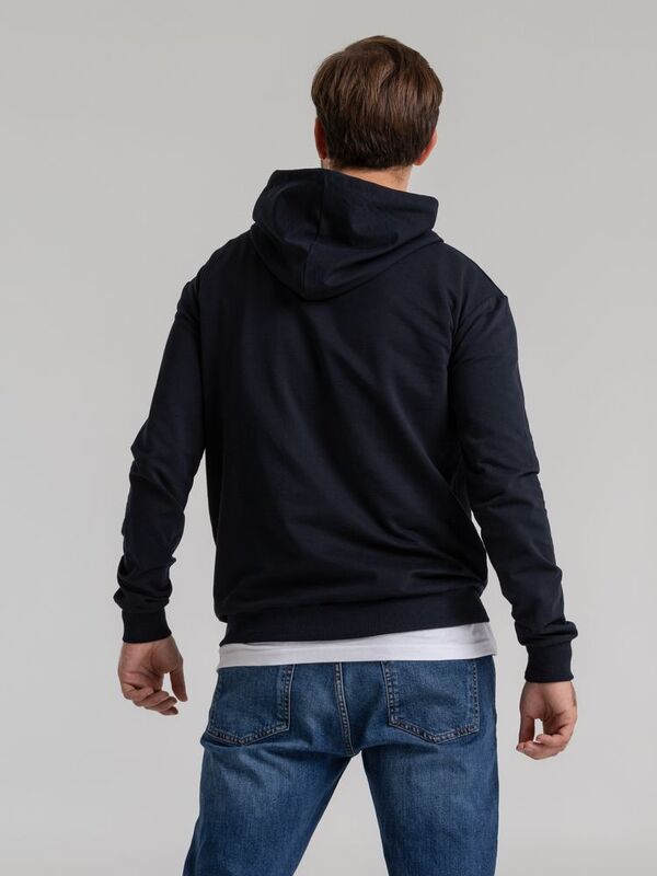 Толстовка с капюшоном Unit Kirenga, темно-синяя арт.6894.40