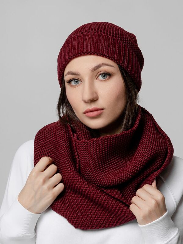 Снуд Brugge, бордовый арт.7040.55