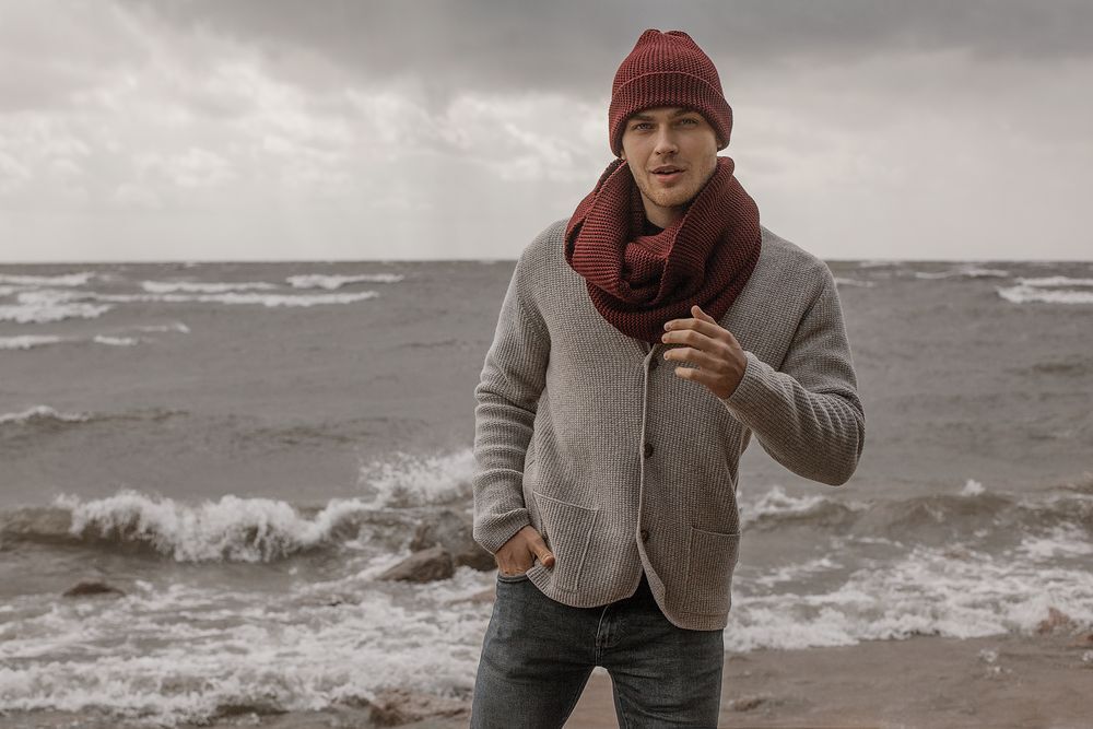 Снуд Brugge, бордовый арт.7040.55