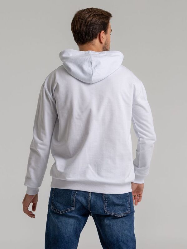 Толстовка с капюшоном Unit Kirenga, белая арт.6894.60