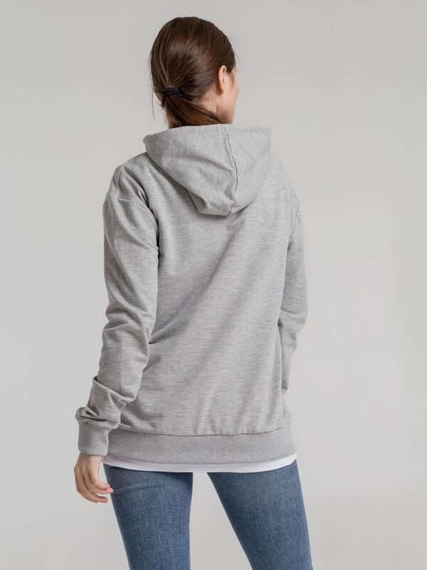 Толстовка с капюшоном Unit Kirenga, серый меланж арт.6894.11