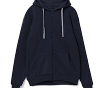 Толстовка на молнии с капюшоном Unit Siverga, темно-синяя арт.6895.40