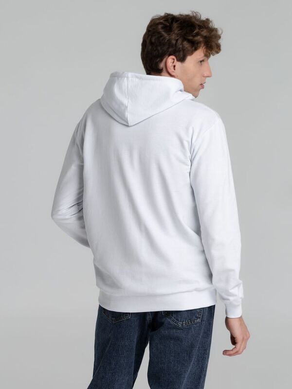 Толстовка на молнии с капюшоном Unit Siverga, белая арт.6895.60