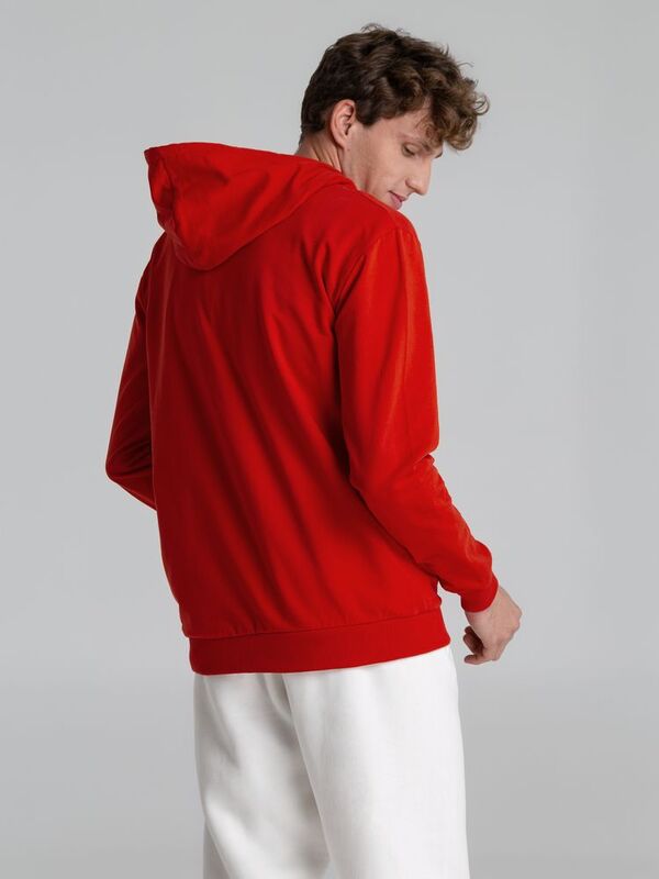 Толстовка на молнии с капюшоном Unit Siverga, красная арт.6895.50