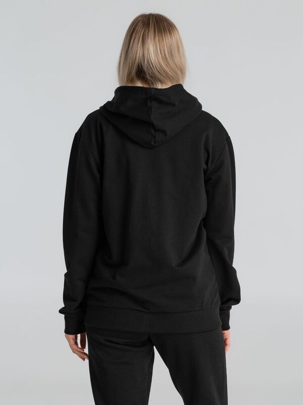 Толстовка на молнии с капюшоном Unit Siverga, черная арт.6895.30