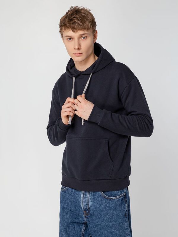 Толстовка с капюшоном Unit Kirenga Heavy, темно-синяя арт.6926.40