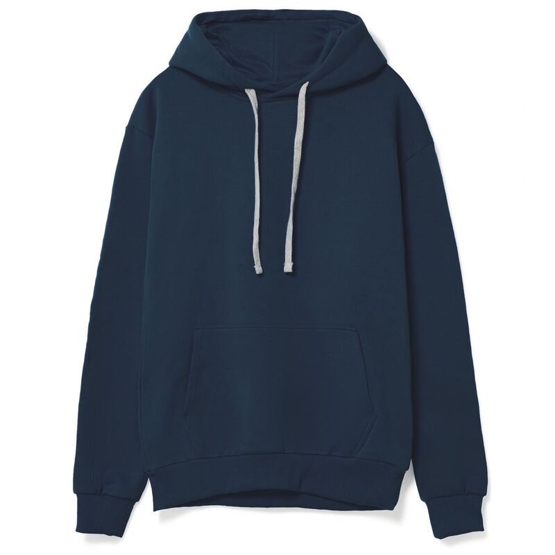 Толстовка с капюшоном Unit Kirenga Heavy, темно-синяя арт.6926.40