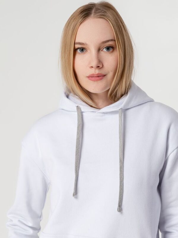 Толстовка с капюшоном Unit Kirenga Heavy, белая арт.6926.60