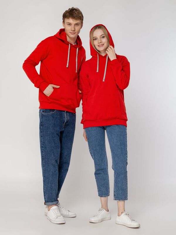 Толстовка с капюшоном Unit Kirenga Heavy, красная арт.6926.50