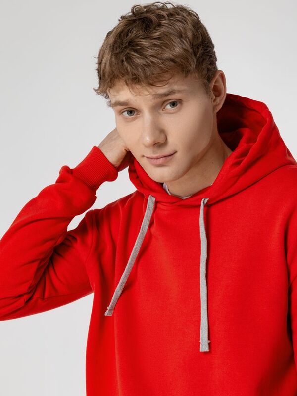 Толстовка с капюшоном Unit Kirenga Heavy, красная арт.6926.50