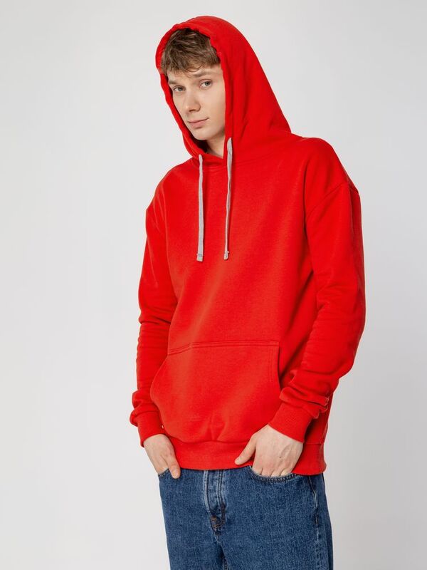 Толстовка с капюшоном Unit Kirenga Heavy, красная арт.6926.50
