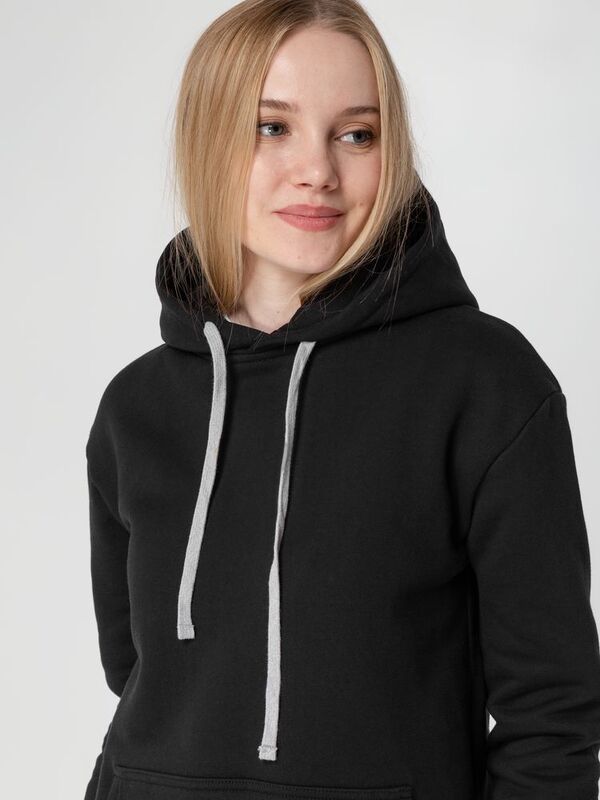 Толстовка с капюшоном Unit Kirenga Heavy, черная арт.6926.30