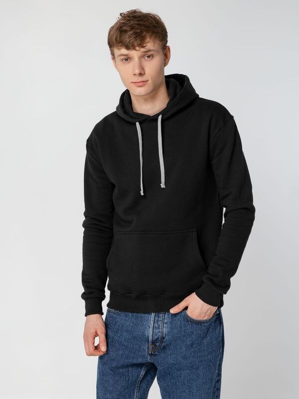 Толстовка с капюшоном Unit Kirenga Heavy, черная арт.6926.30