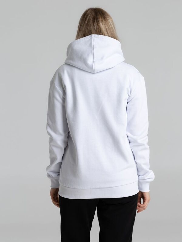 Толстовка на молнии с капюшоном Unit Siverga Heavy, белая арт.6927.60