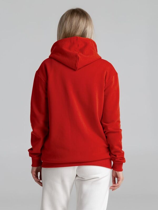 Толстовка на молнии с капюшоном Unit Siverga Heavy, красная арт.6927.50