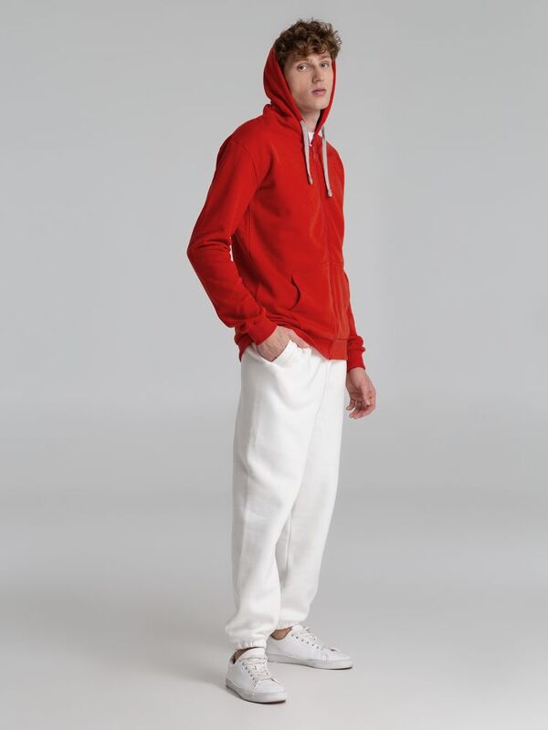 Толстовка на молнии с капюшоном Unit Siverga Heavy, красная арт.6927.50