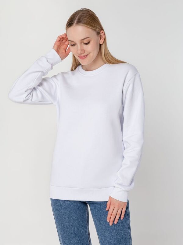 Толстовка Unit Toima Heavy, белая арт.6928.60