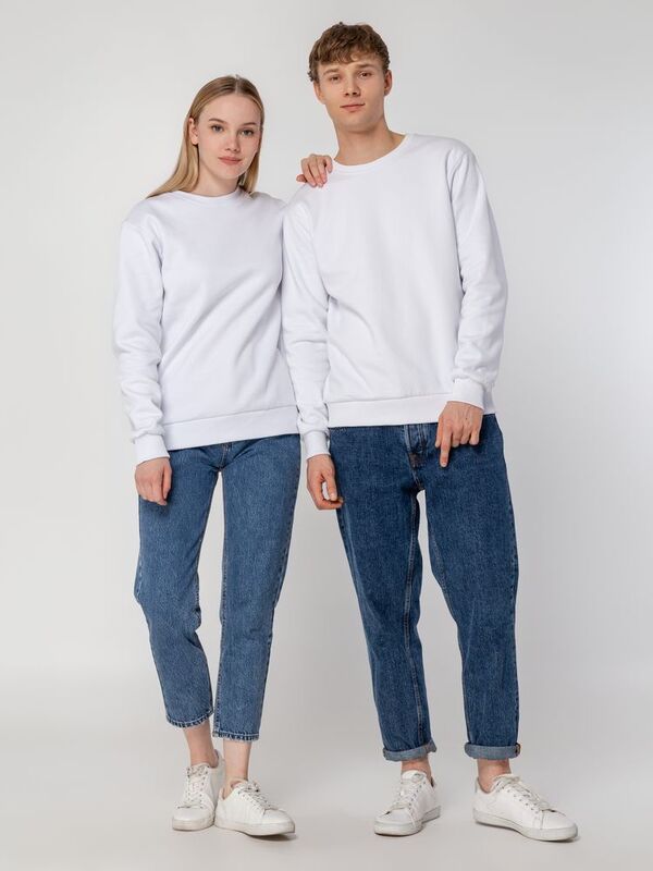 Толстовка Unit Toima Heavy, белая арт.6928.60