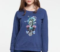 Толстовка Beauty Sleep, синий меланж арт.7395.41