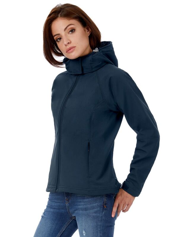Куртка женская Hooded Softshell черная арт.JW937002