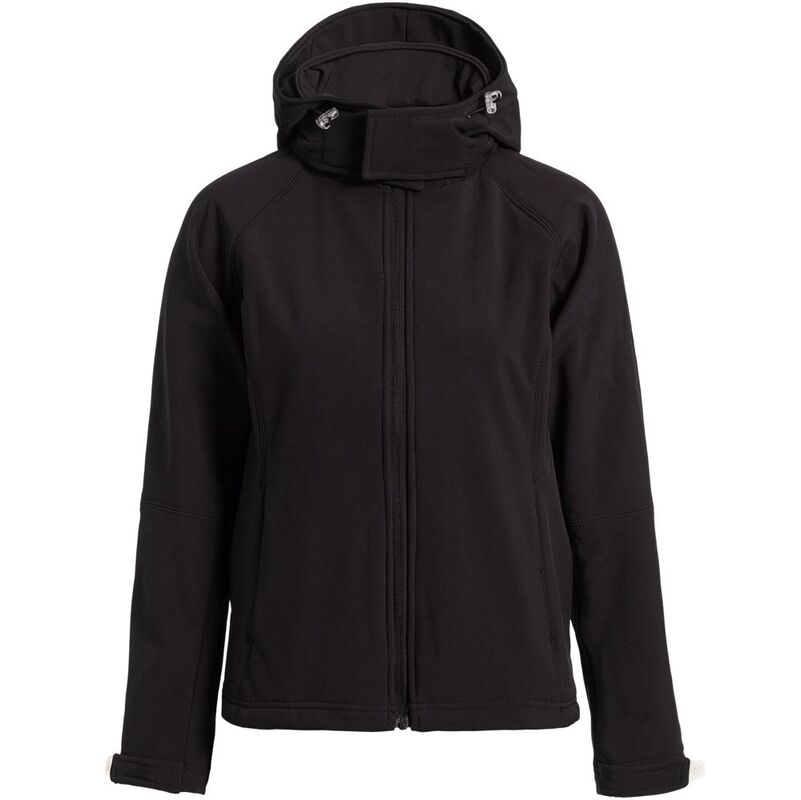 Куртка женская Hooded Softshell черная арт.JW937002