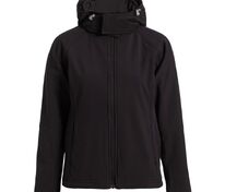 Куртка женская Hooded Softshell черная арт.JW937002