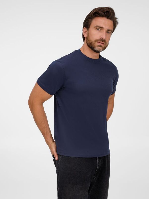 Футболка унисекс T-Bolka 180, темно-синяя арт.6994.40