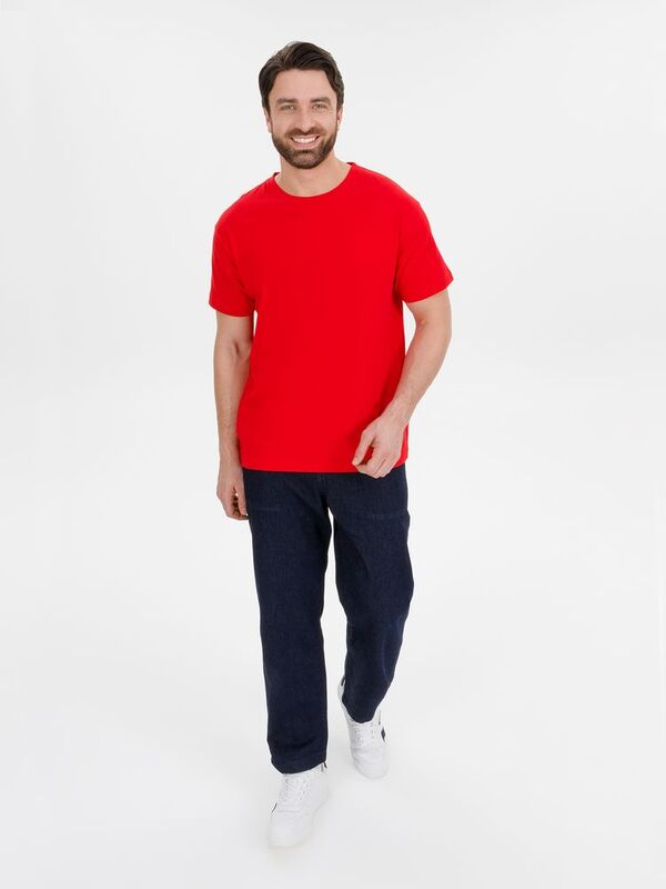 Футболка унисекс T-Bolka 180, красная арт.6994.50