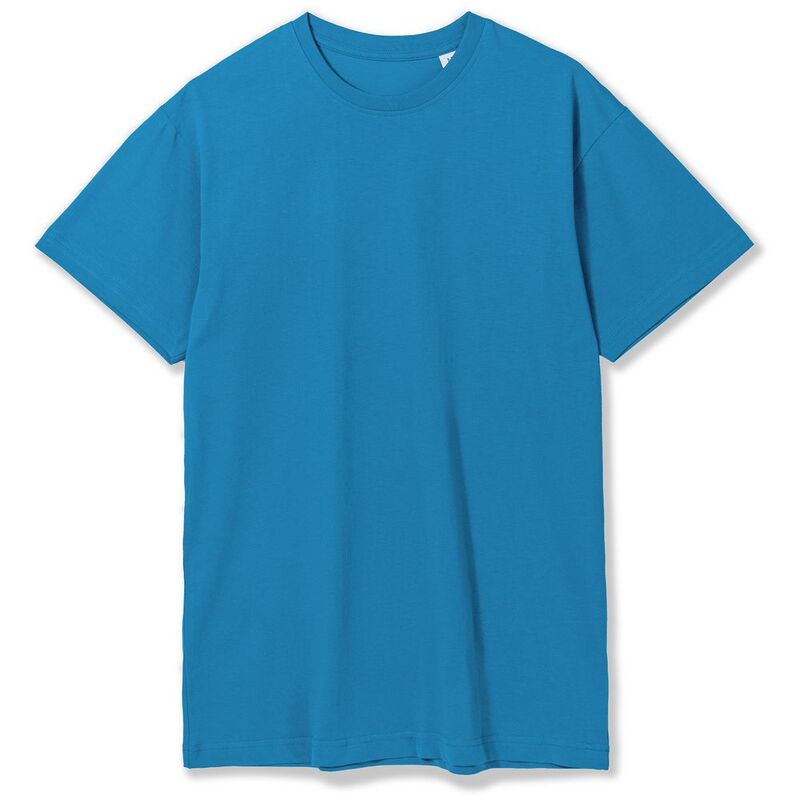 Футболка унисекс T-Bolka 180, бирюзовая арт.6994.42