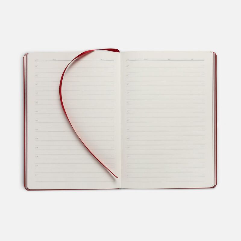 Ежедневник Shall, недатированный, красный арт.7880.50