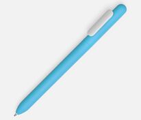 Ручка шариковая Swiper Soft Touch, голубая с белым арт.6969.44