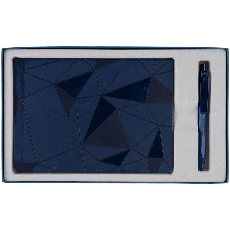 Набор Gems: ежедневник и ручка, синий арт.7488.40