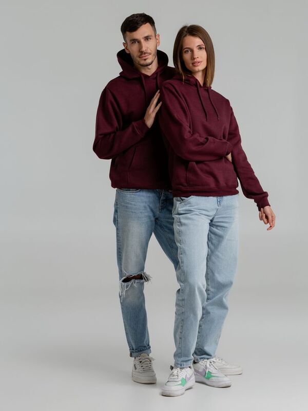 Толстовка с капюшоном Snake II бордовая арт.7611.55