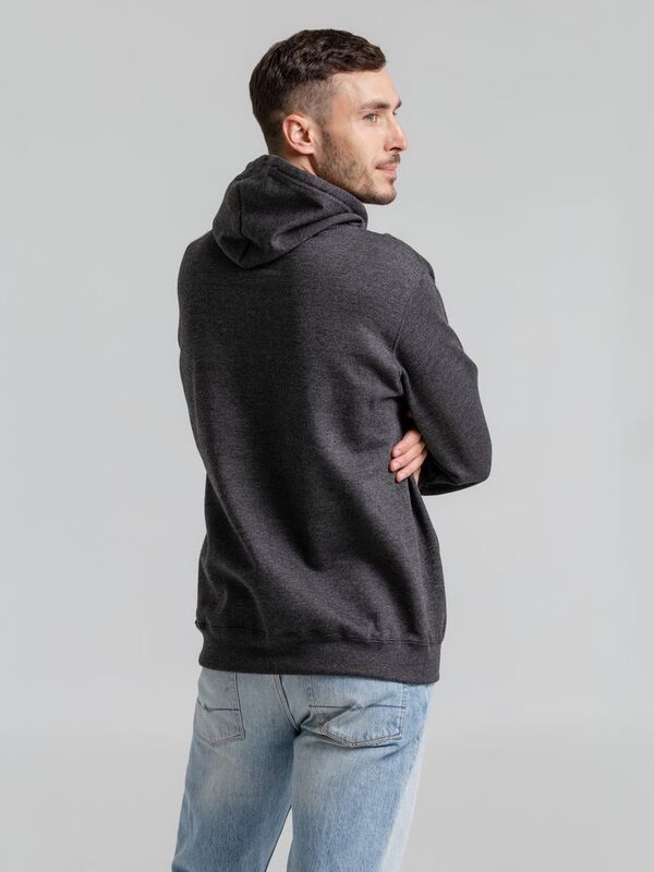 Толстовка с капюшоном Snake II черный меланж арт.7611.12