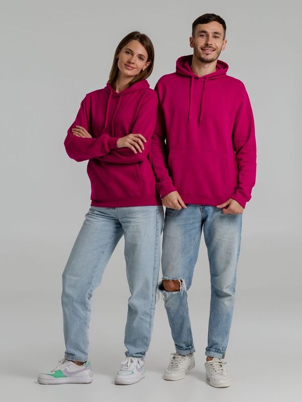 Толстовка с капюшоном Snake II ярко-розовая (фуксия) арт.7611.57