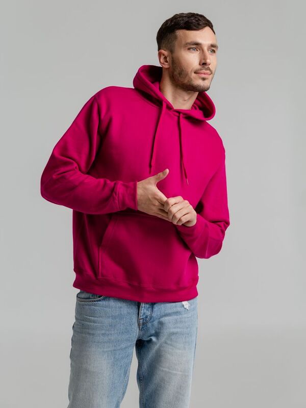 Толстовка с капюшоном Snake II ярко-розовая (фуксия) арт.7611.57