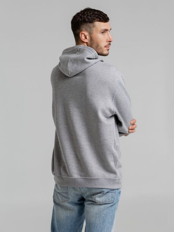 Толстовка с капюшоном Snake II серый меланж арт.7611.11