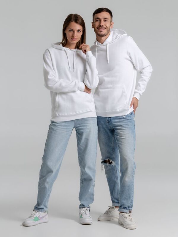 Толстовка с капюшоном Snake II белая арт.7611.60